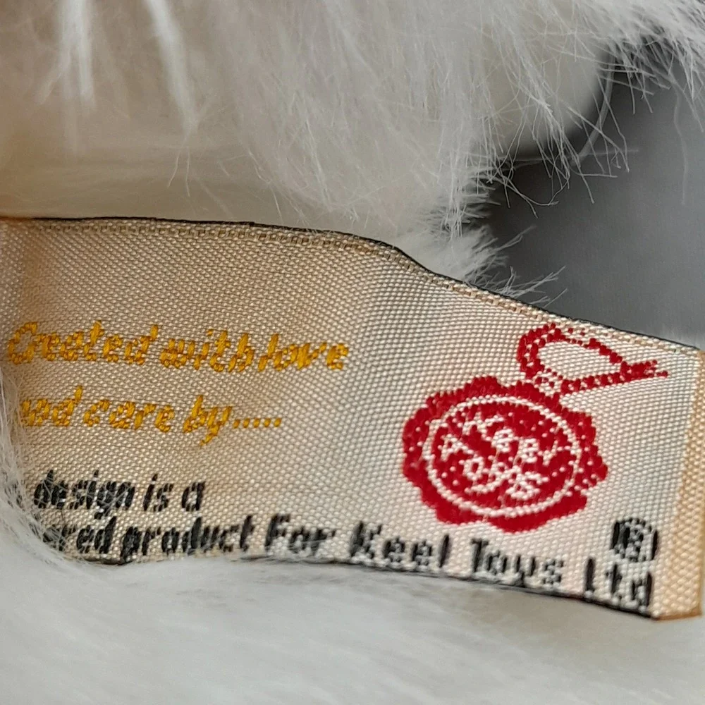 Keel Toys Signature Puppies Westie West Highland White Terrier Plush Dog White‎
